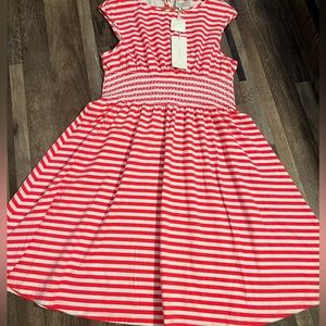 Beautiful Kate Spade ♠️ hot pink striped summer dress !!!